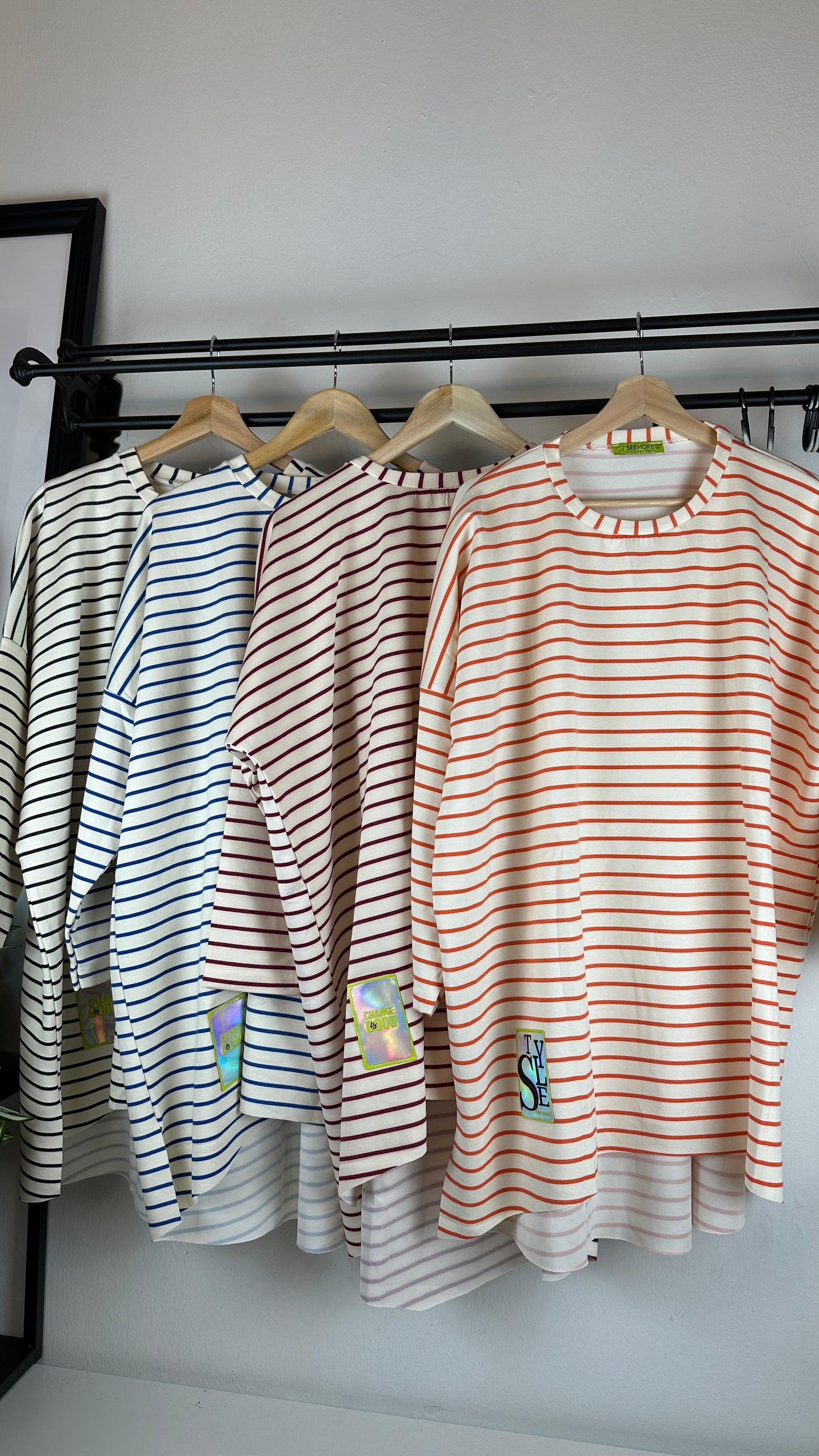Bigsize Streifensweater