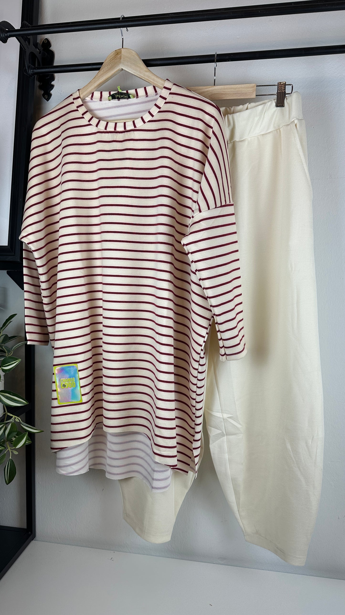 Bigsize Streifensweater