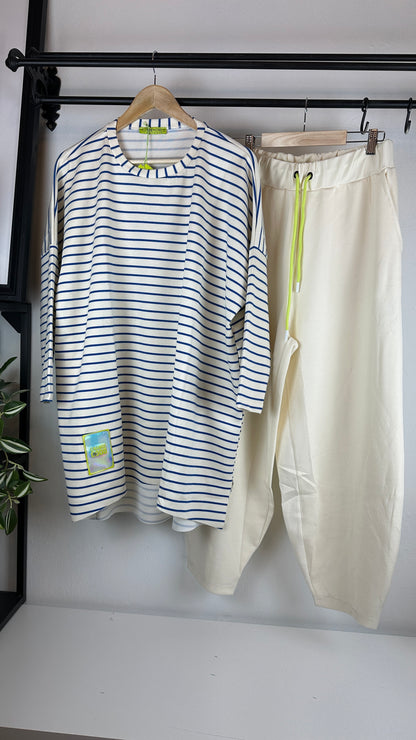 Bigsize Streifensweater