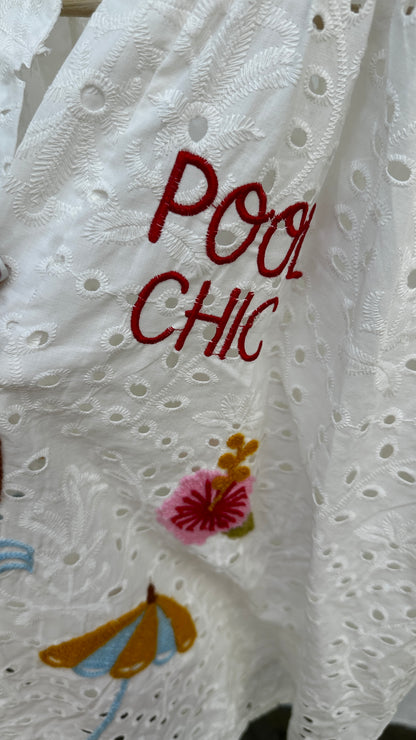 Lochstickereibluse Pool chic
