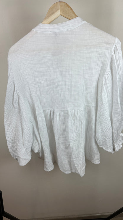 Musselin Hemdbluse