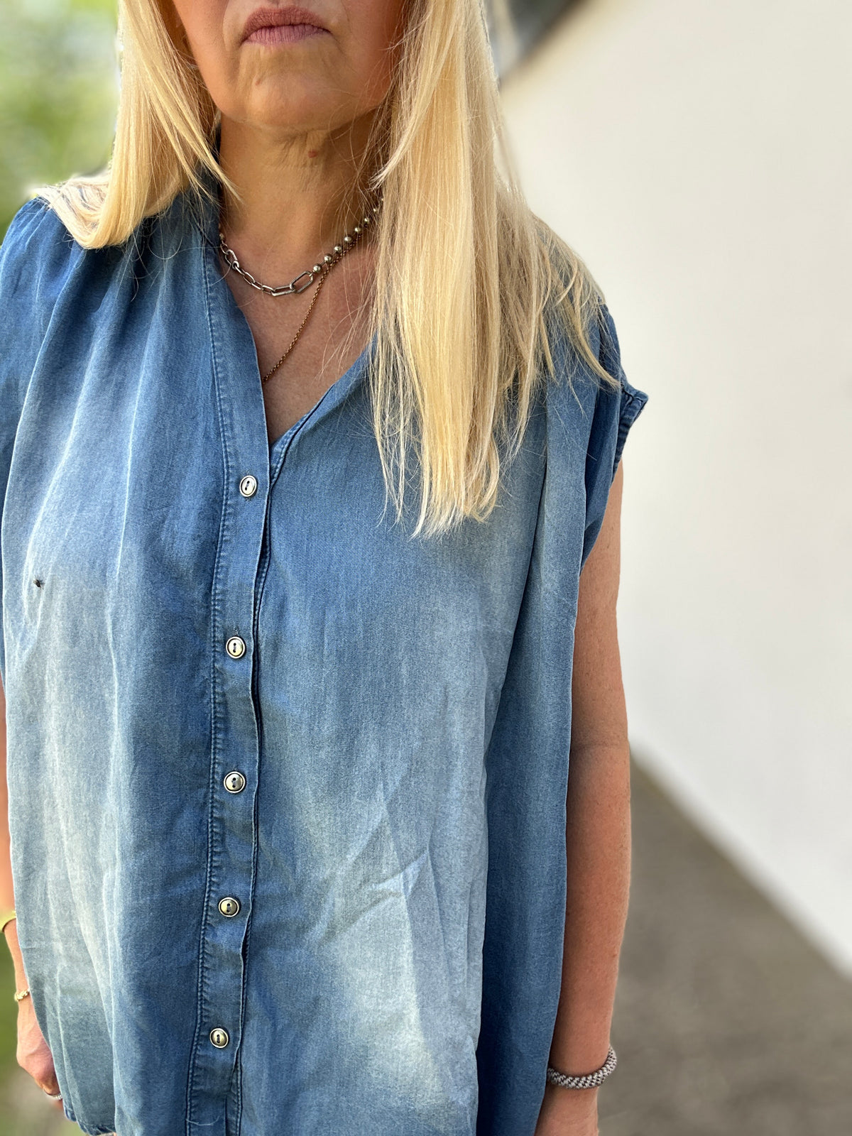 Jeansbluse Tine