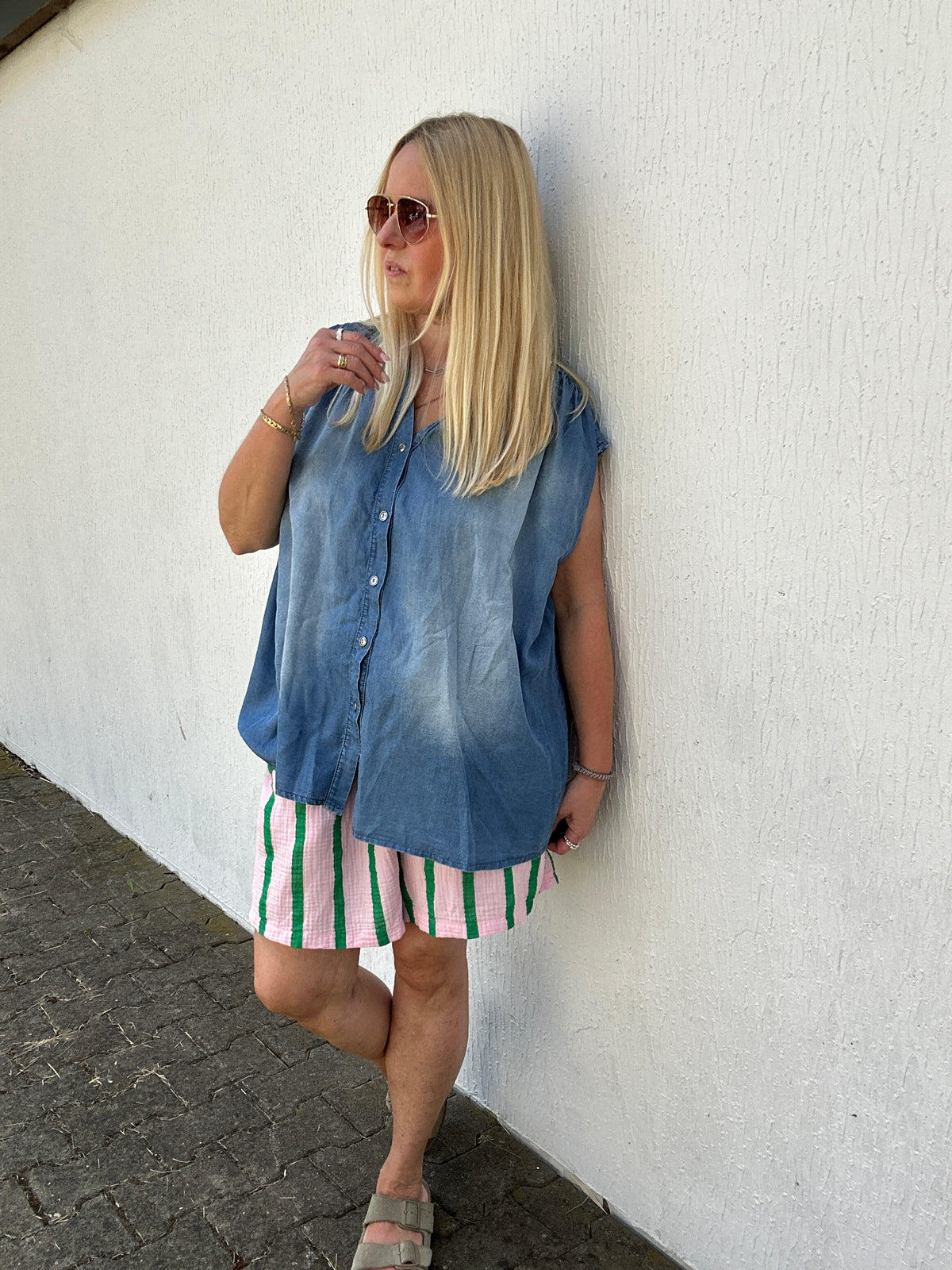 Jeansbluse Tine