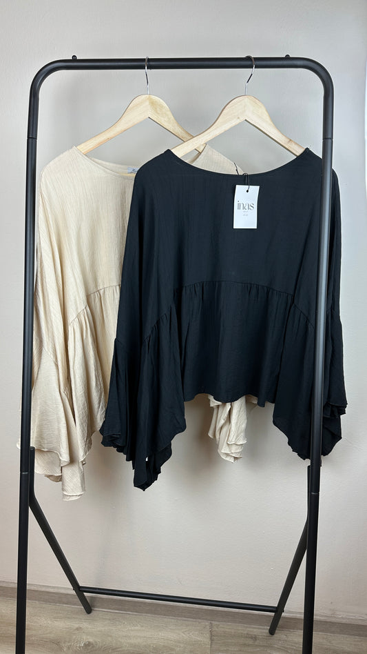Kurze Volantbluse Sandy