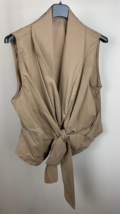 Schluppenbluse ärmellos