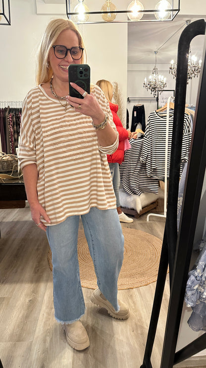 Oversize Streifenshirt