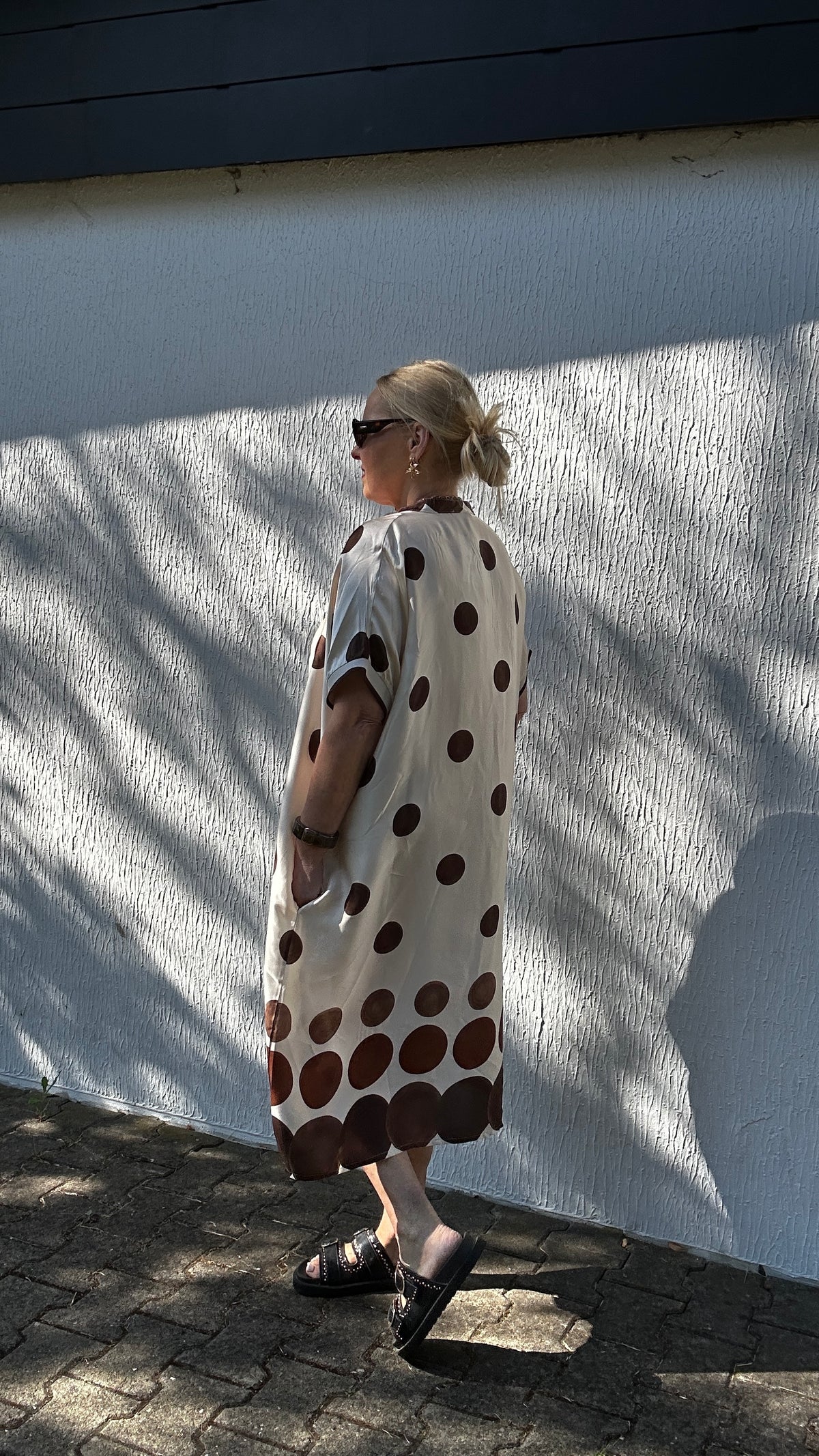 Viskosekleid Polka Dots in zwei Farben