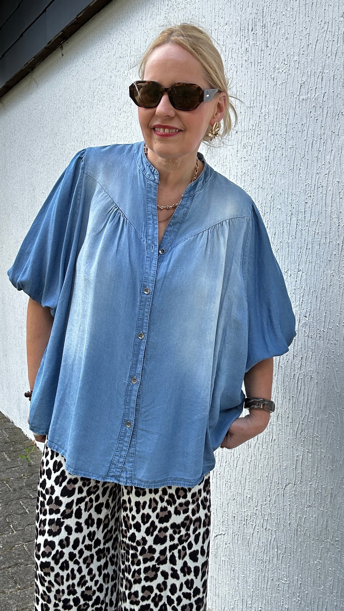 Jeanshemdbluse Lina