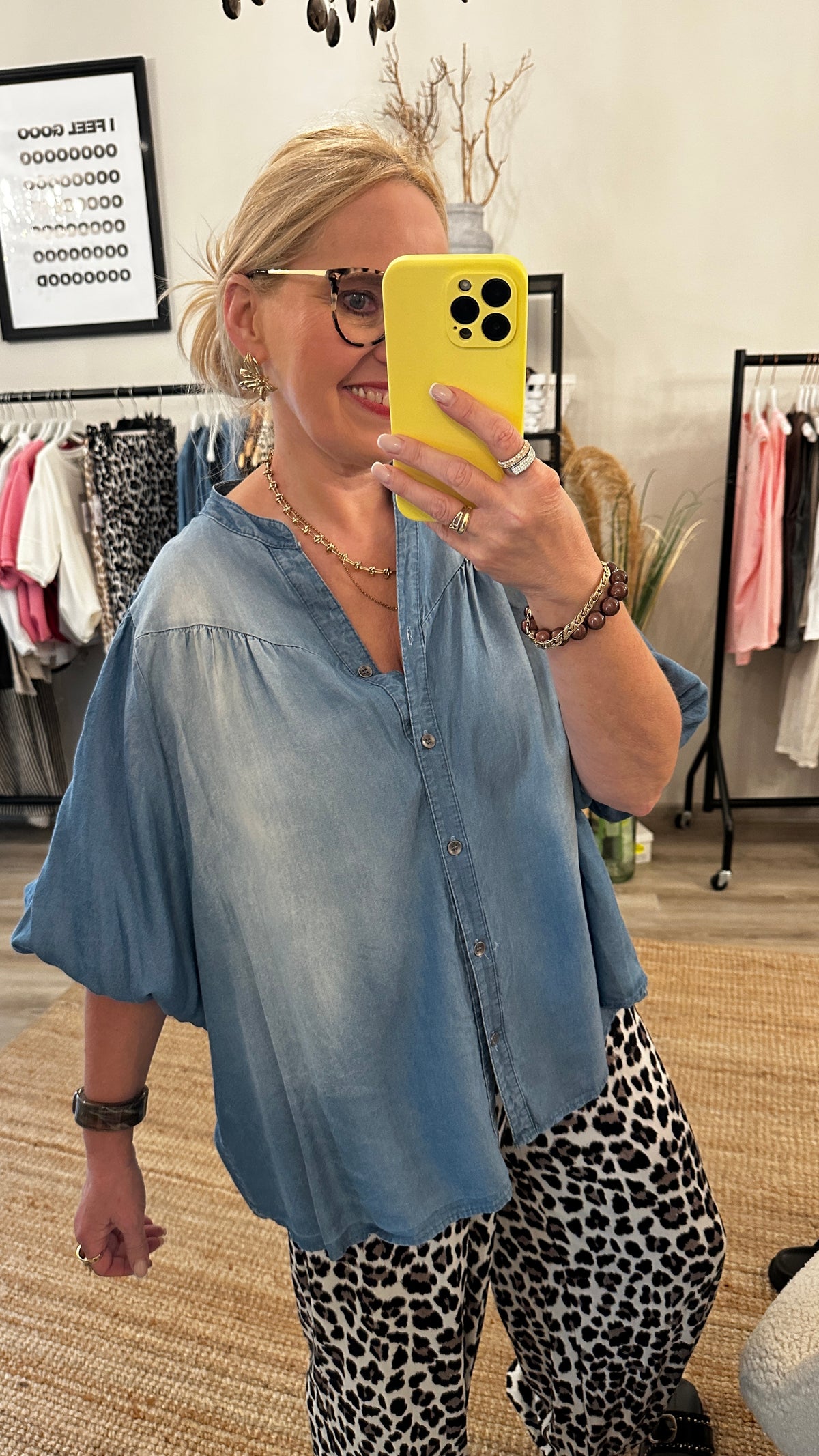 Jeanshemdbluse Lina