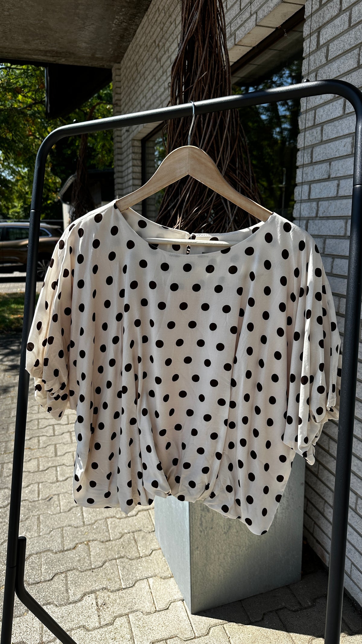 Pünktchenbluse