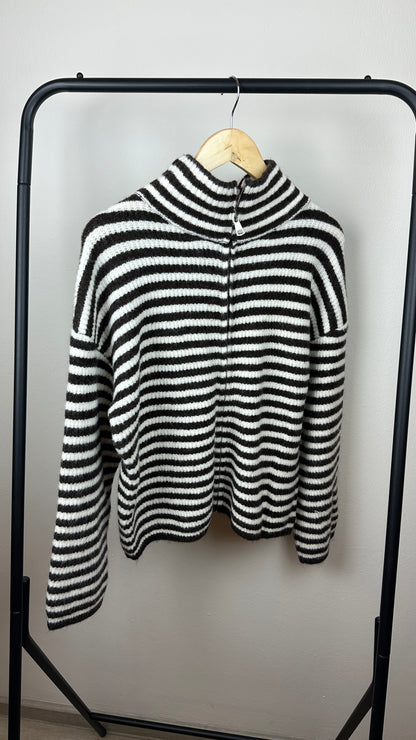 Zippercardigan  EDO geringelt