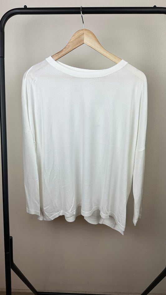 Feinstrickshirt weiss