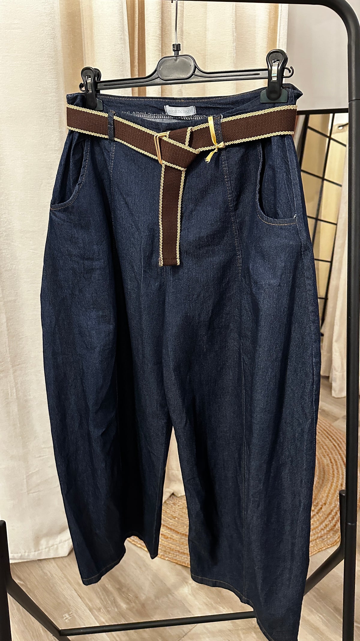 Dunkle Ballonjeans Mona