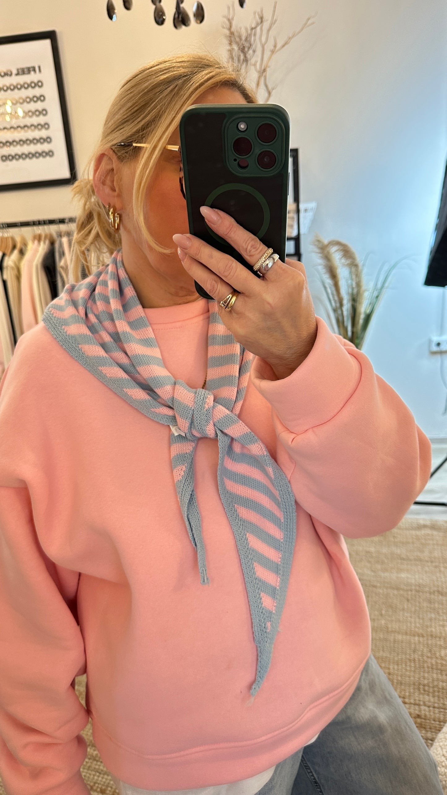 Dreieckstuch gestreift