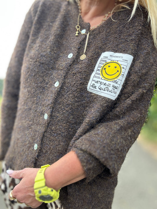 Boucle Cardigan Smiley