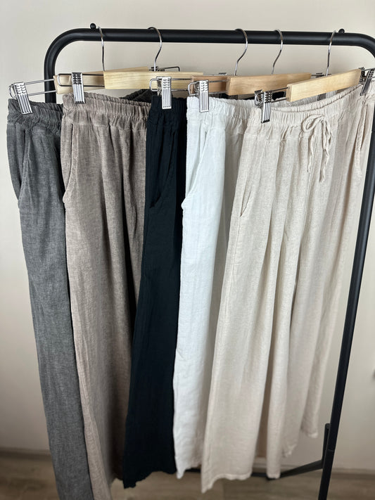 Leinenhose faded color