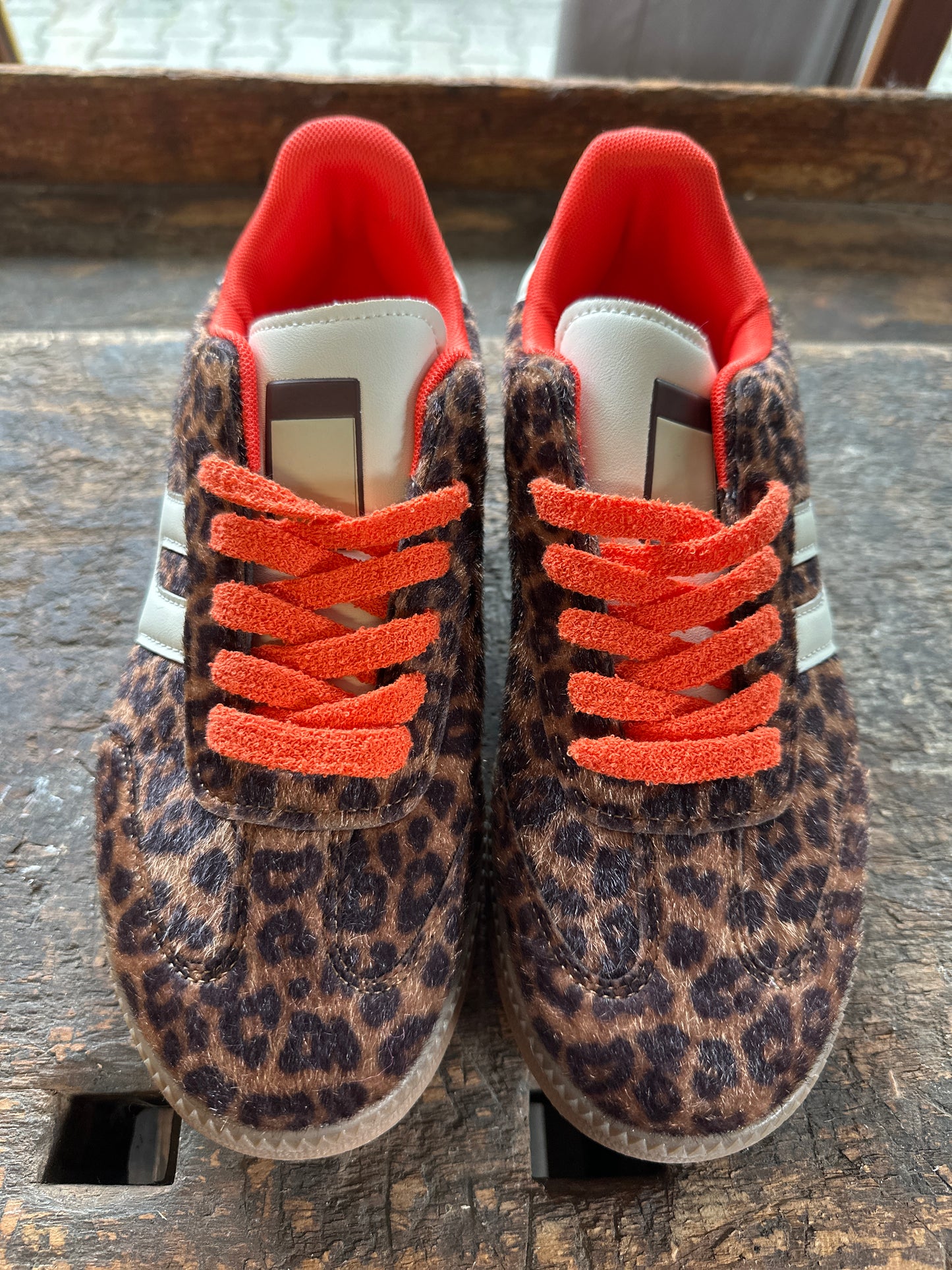 Sneaker Fakefur Leo/Orange