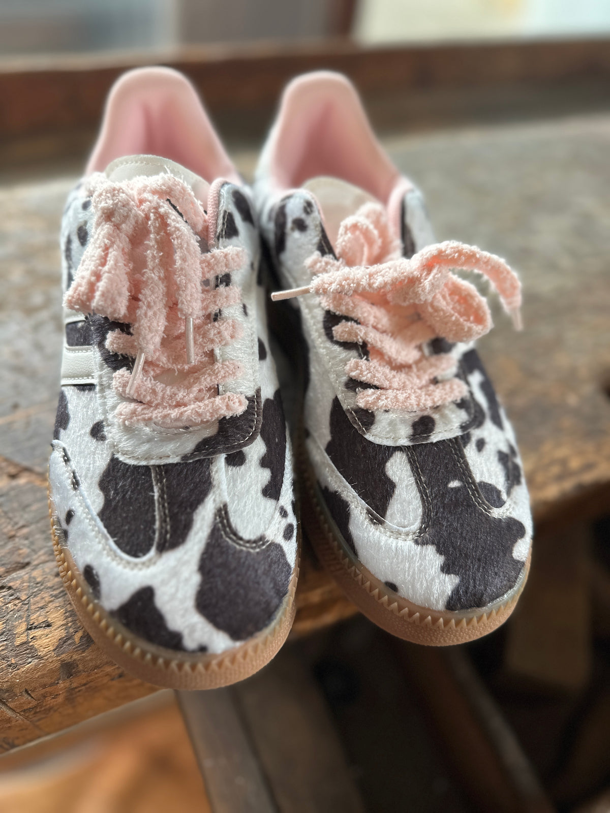 Sneaker Fakefur Cow/Rose
