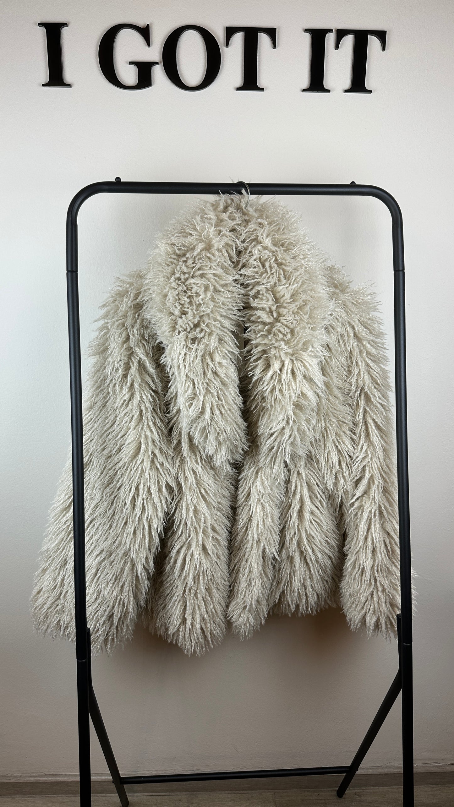 Zottelfell Jacke