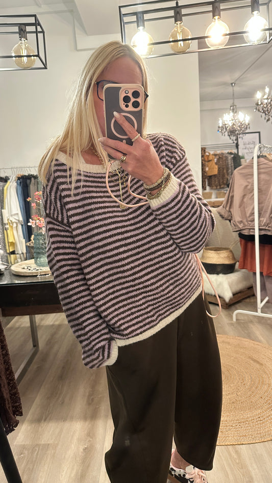 Strickpullover Autumn Plum